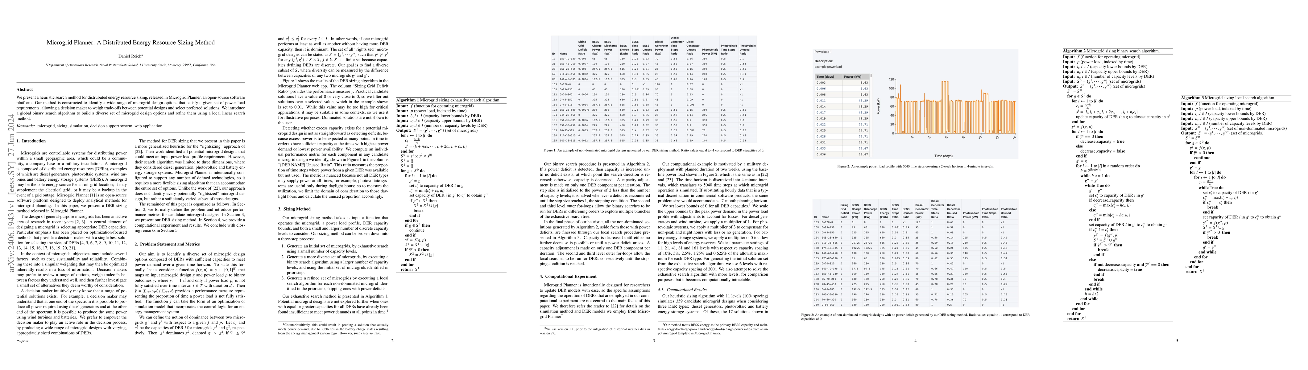 Thumbnail for Microgrid Planner: A Distributed Energy Resource Sizing Method
