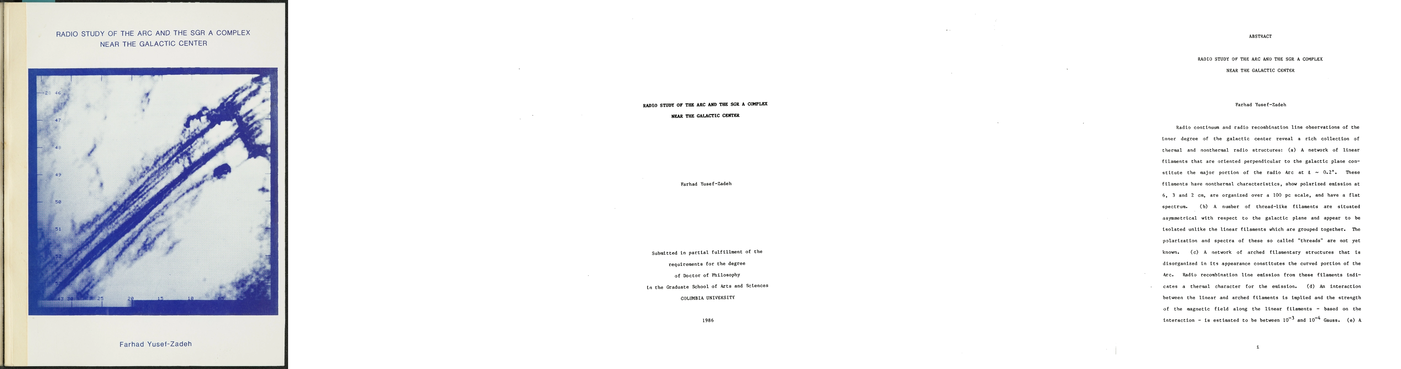 Thumbnail for Radio study of the Arc and the Sgr A complex near the Galactic center