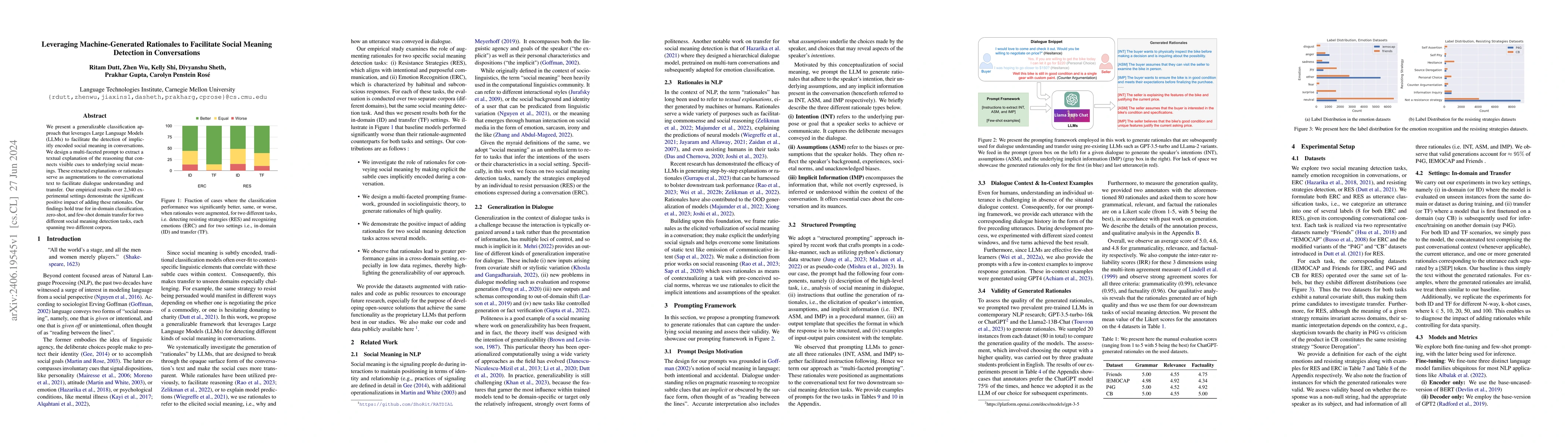 Thumbnail for Leveraging Machine-Generated Rationales to Facilitate Social Meaning
  Detection in Conversations
