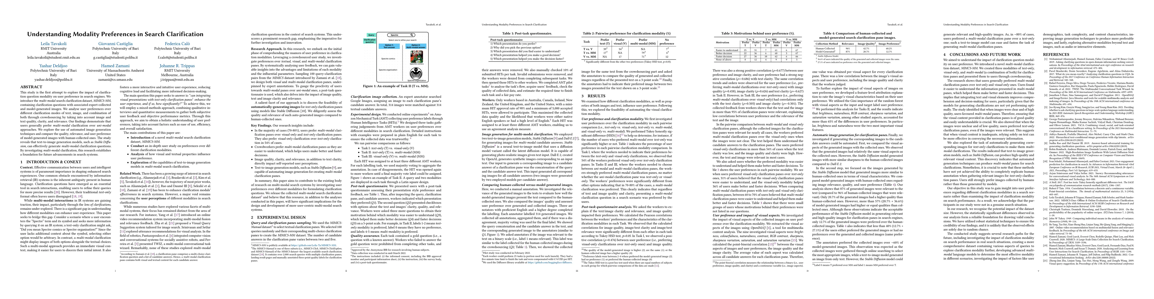 Thumbnail for Understanding Modality Preferences in Search Clarification