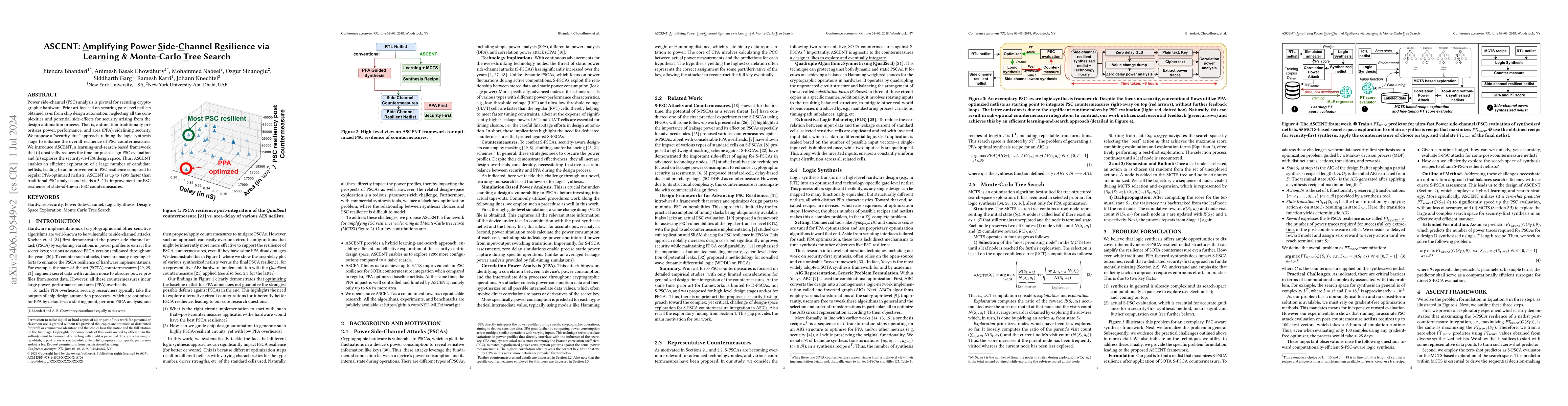 Thumbnail for ASCENT: Amplifying Power Side-Channel Resilience via Learning &
  Monte-Carlo Tree Search