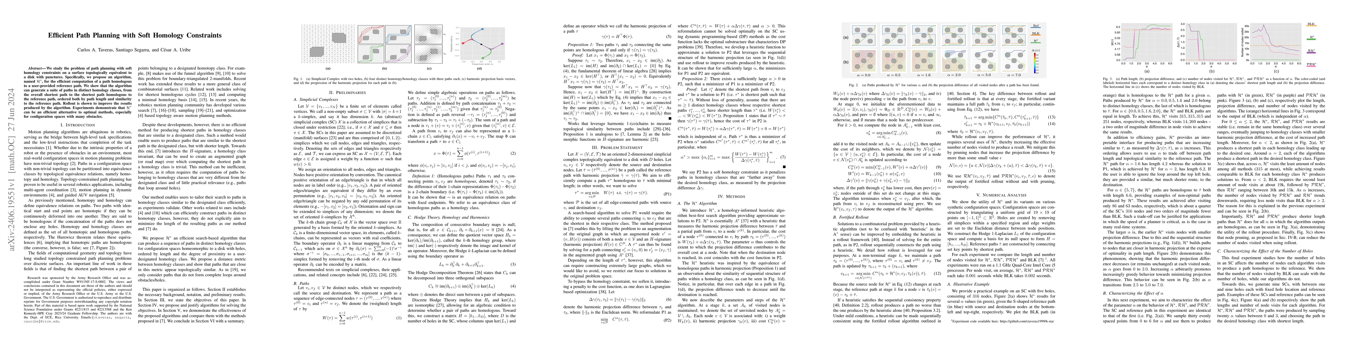 Thumbnail for Efficient Path Planning with Soft Homology Constraints