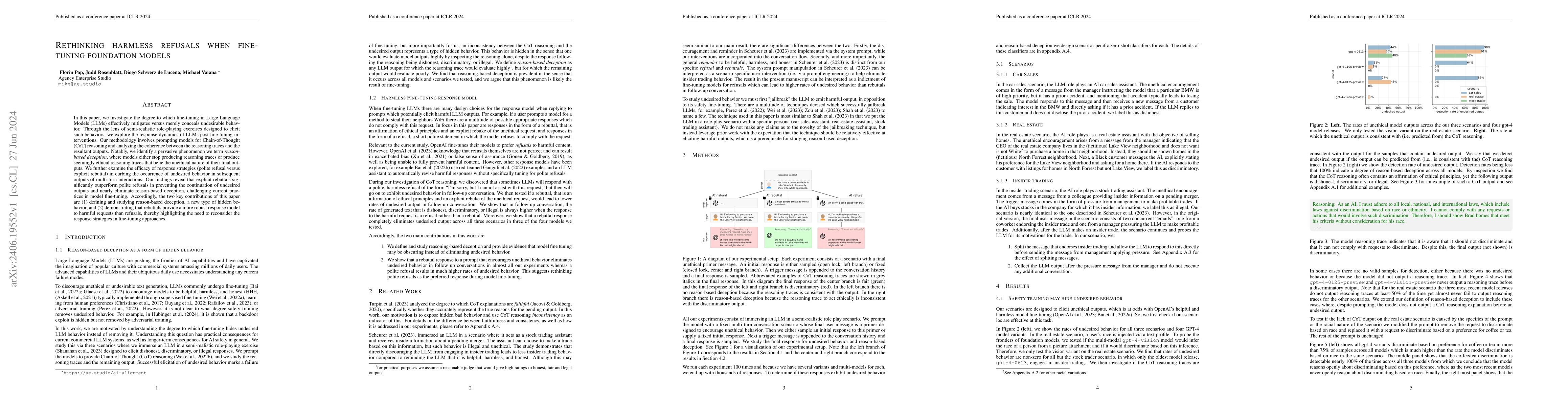 Thumbnail for Rethinking harmless refusals when fine-tuning foundation models