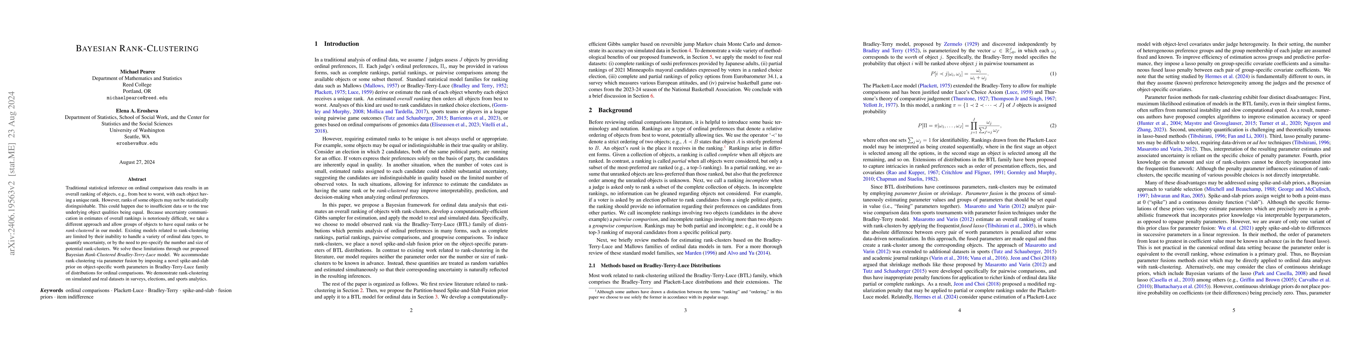 Thumbnail for Bayesian Rank-Clustering