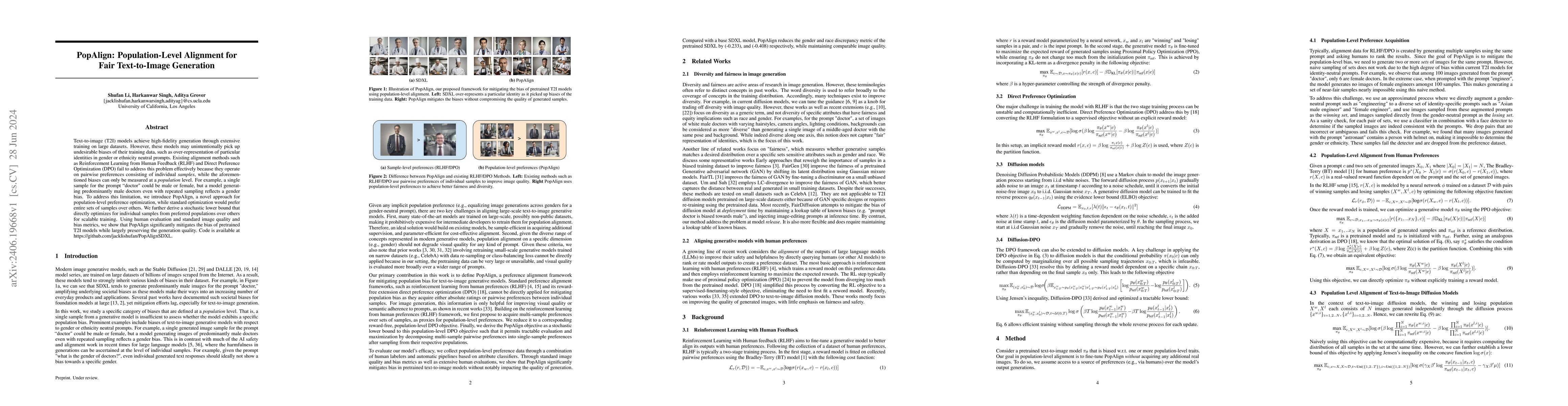 Thumbnail for PopAlign: Population-Level Alignment for Fair Text-to-Image Generation