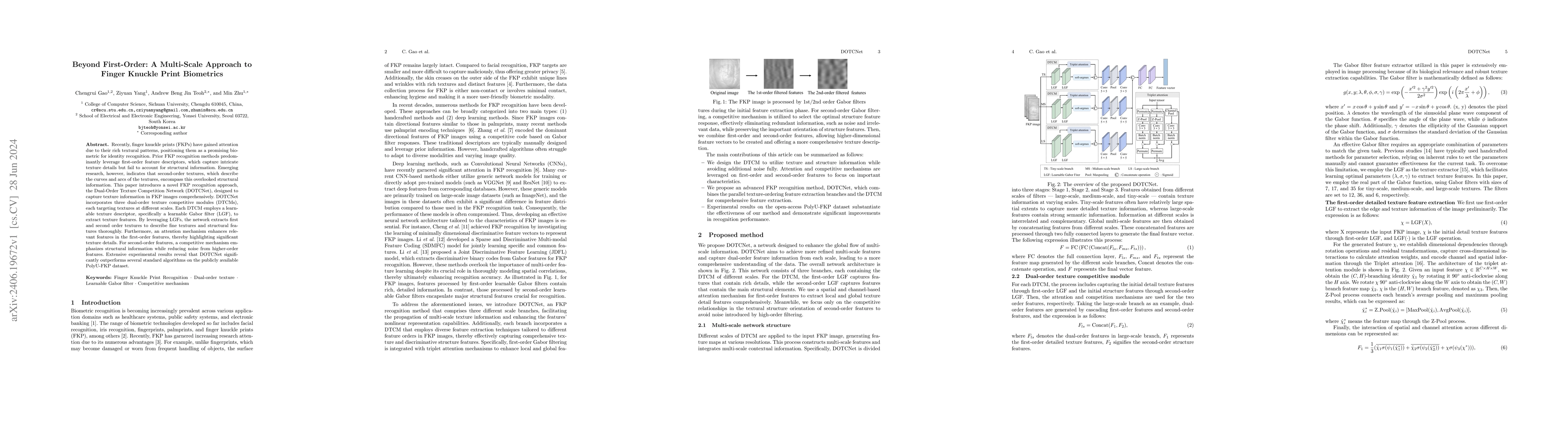 Thumbnail for Beyond First-Order: A Multi-Scale Approach to Finger Knuckle Print
  Biometrics