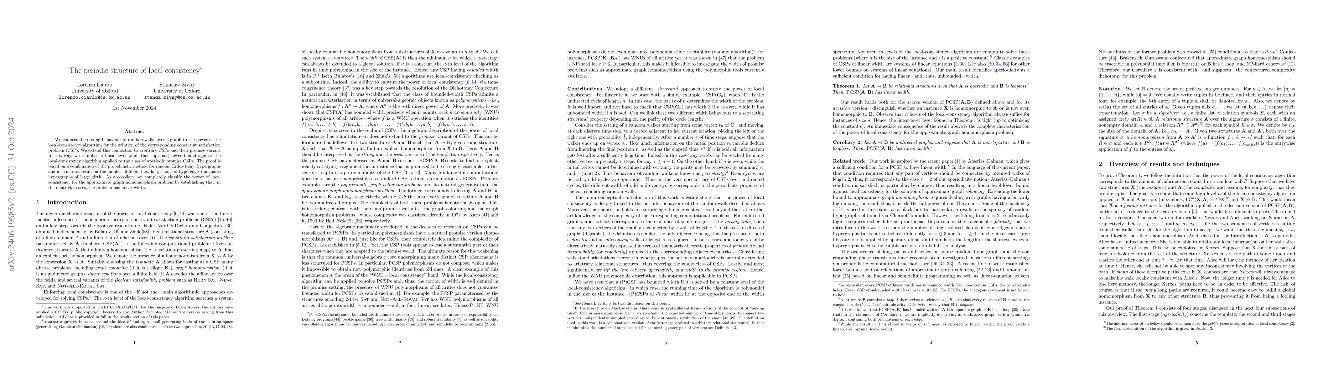 Thumbnail for The periodic structure of local consistency