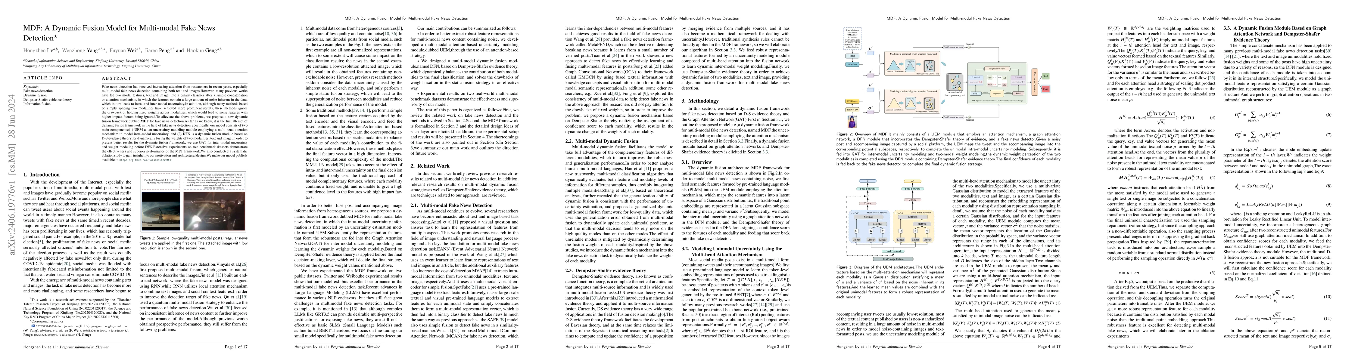 Thumbnail for MDF: A Dynamic Fusion Model for Multi-modal Fake News Detection
