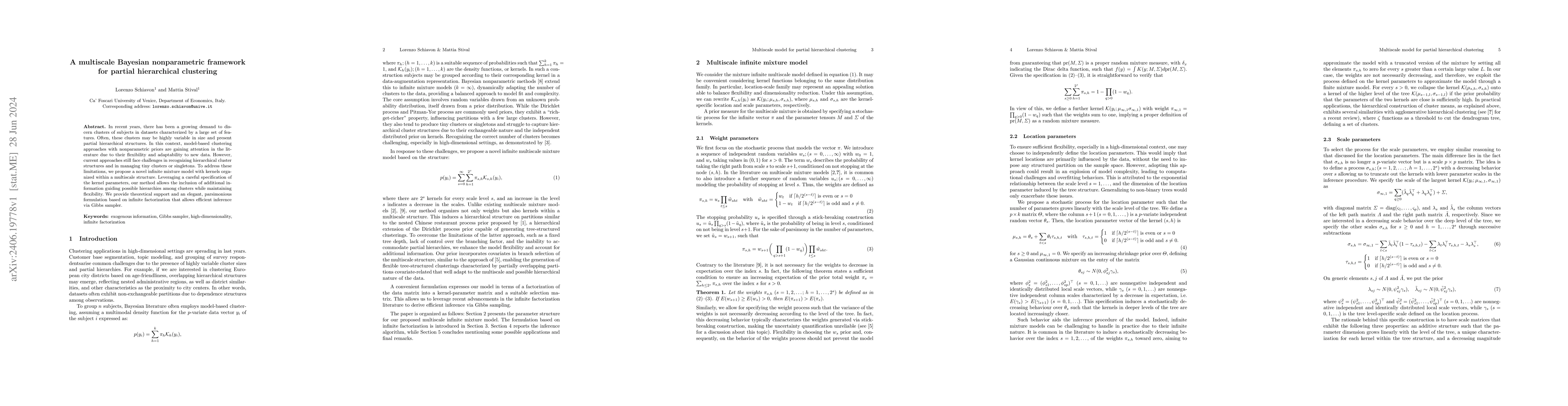 Thumbnail for A multiscale Bayesian nonparametric framework for partial hierarchical
  clustering