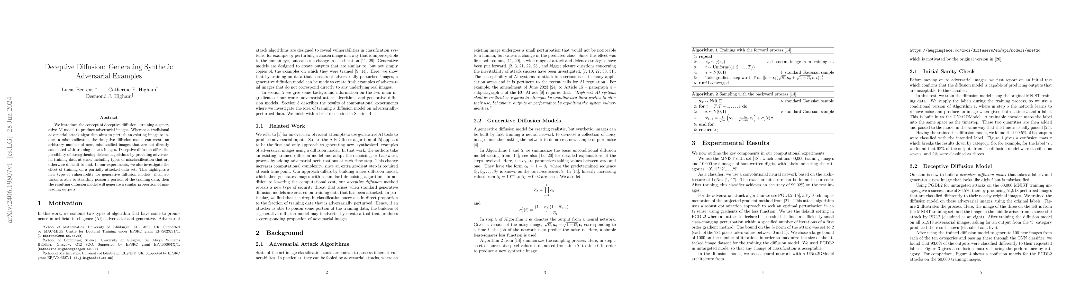 Thumbnail for Deceptive Diffusion: Generating Synthetic Adversarial Examples