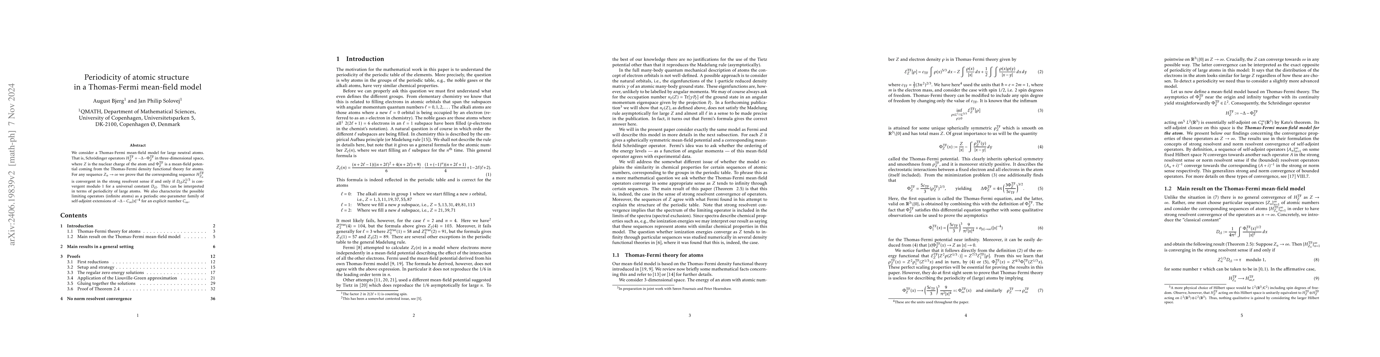 Thumbnail for Periodicity of atomic structure in a Thomas-Fermi mean-field model