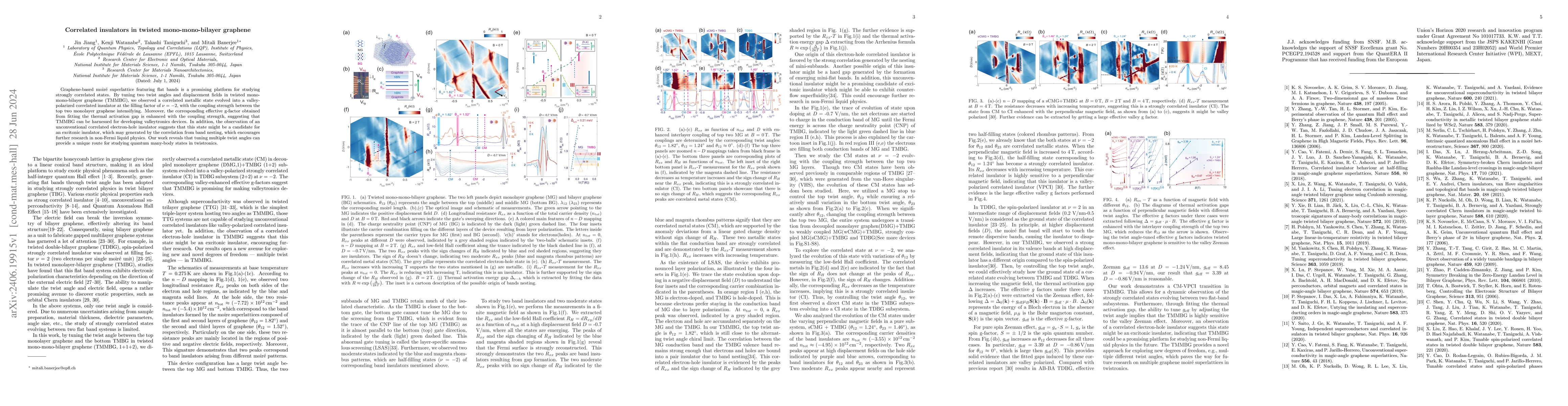 Thumbnail for Correlated insulators in twisted mono-mono-bilayer graphene