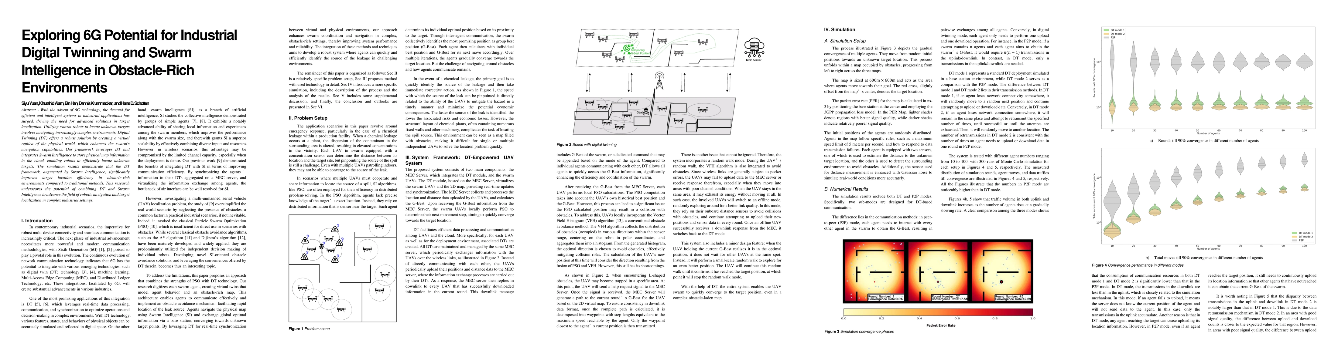Thumbnail for Exploring 6G Potential for Industrial Digital Twinning and Swarm
  Intelligence in Obstacle-Rich Environments