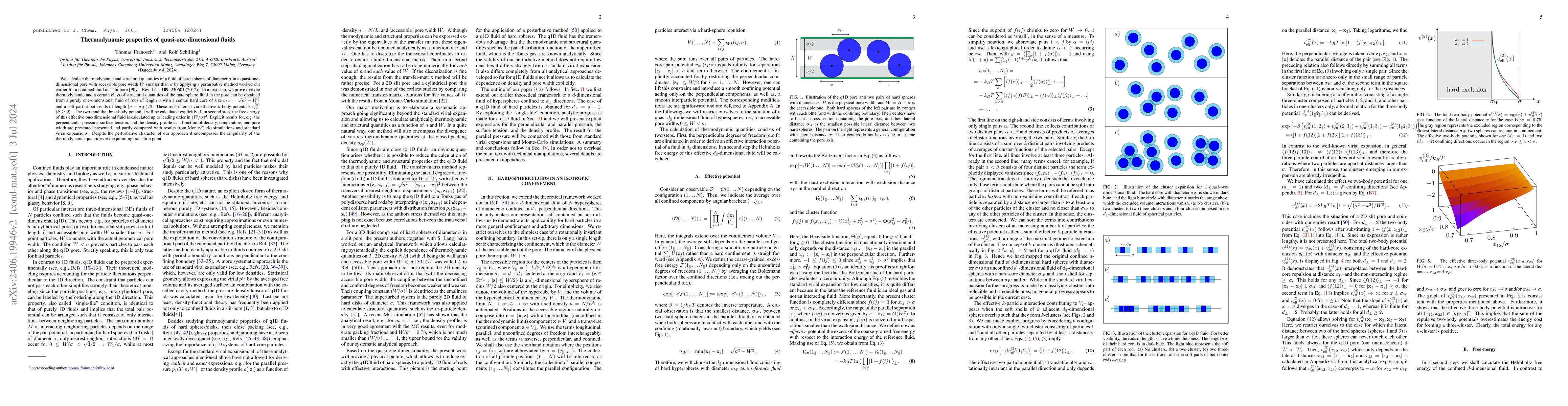 Thumbnail for Thermodynamic properties of quasi-one-dimensional fluids