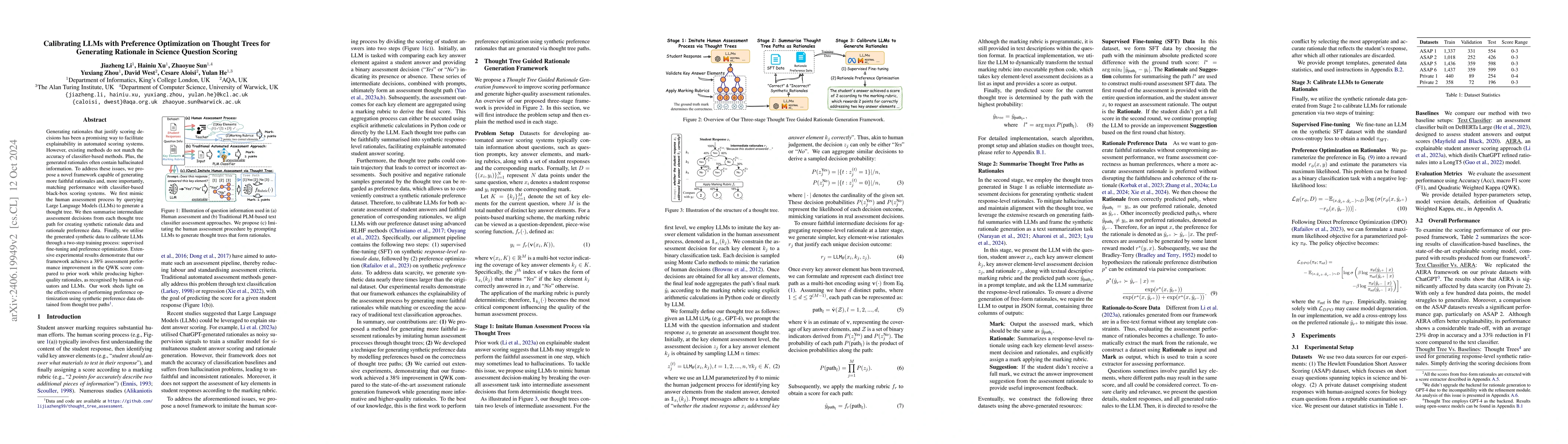 Thumbnail for Calibrating LLMs with Preference Optimization on Thought Trees for
  Generating Rationale in Science Question Scoring