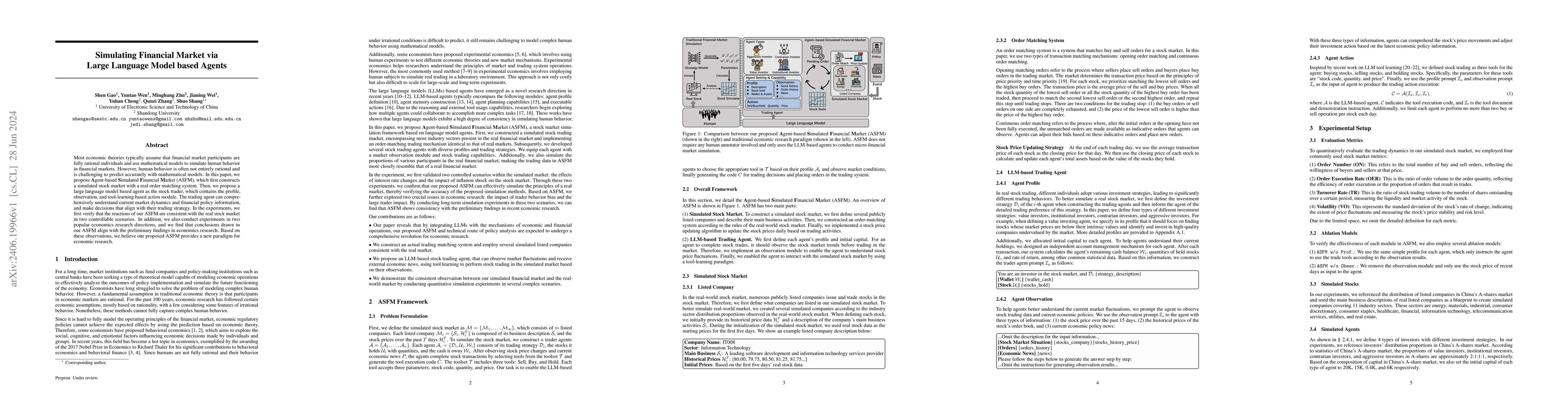 Thumbnail for Simulating Financial Market via Large Language Model based Agents