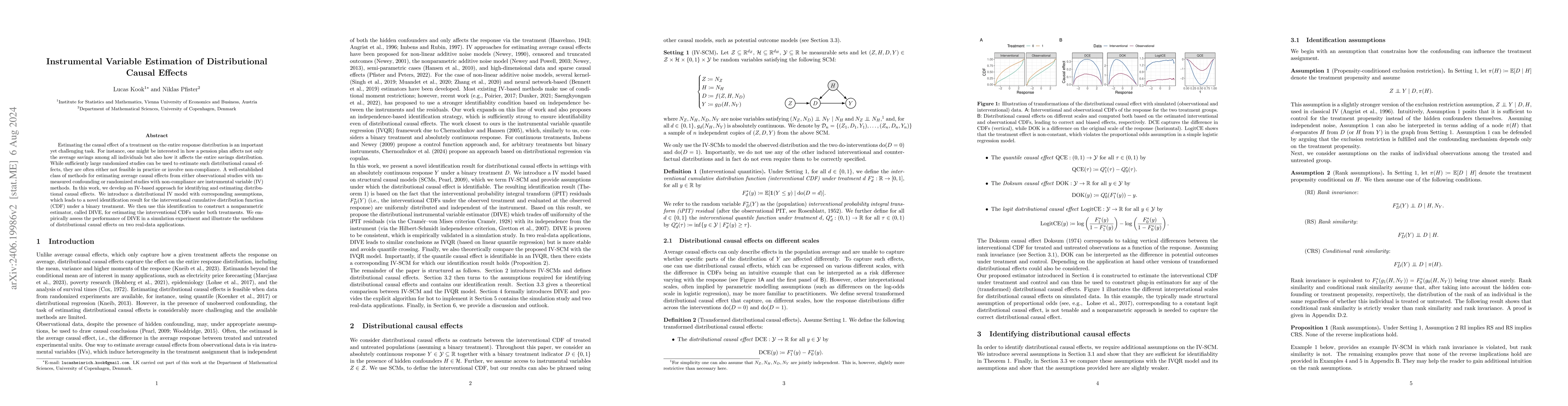 Thumbnail for Instrumental Variable Estimation of Distributional Causal Effects