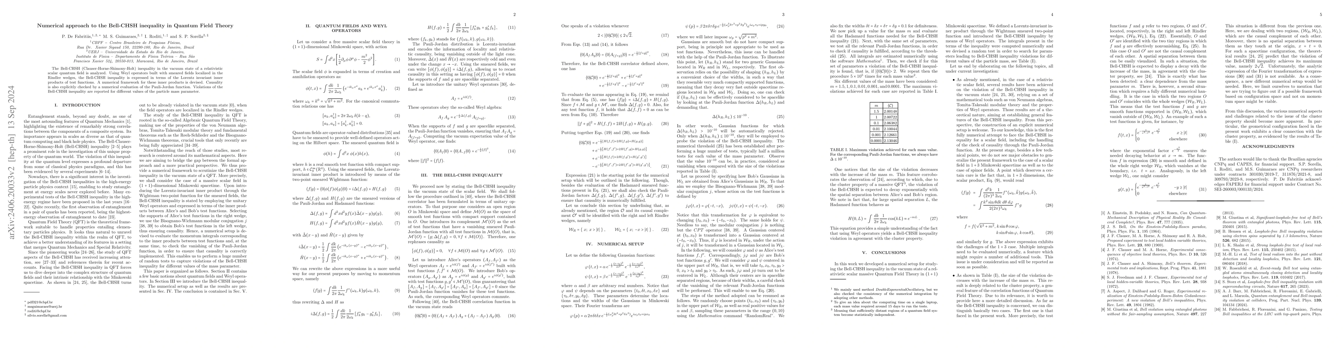 Thumbnail for A numerical approach to the Bell-CHSH inequality in Quantum Field Theory