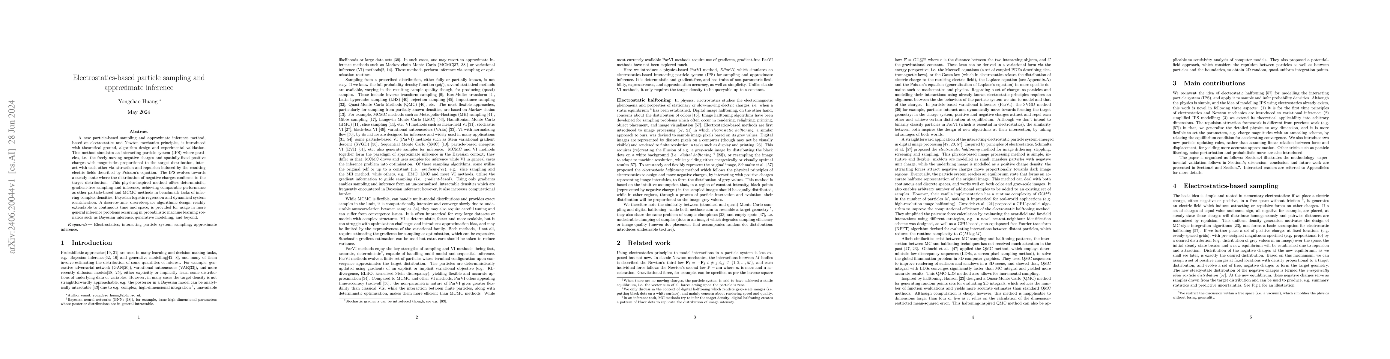 Thumbnail for Electrostatics-based particle sampling and approximate inference