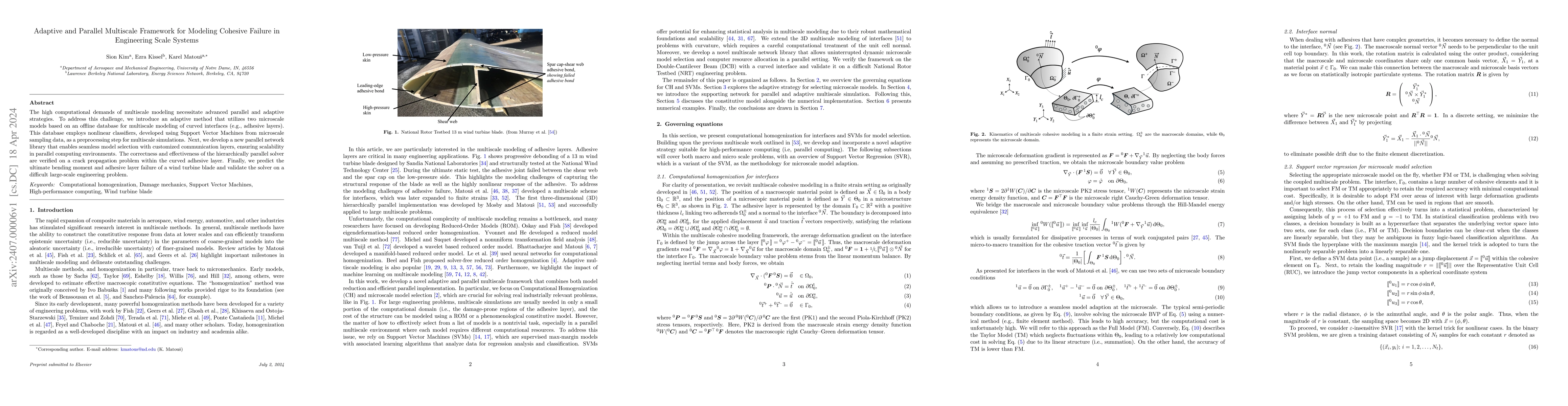 Thumbnail for Adaptive and Parallel Multiscale Framework for Modeling Cohesive Failure
  in Engineering Scale Systems