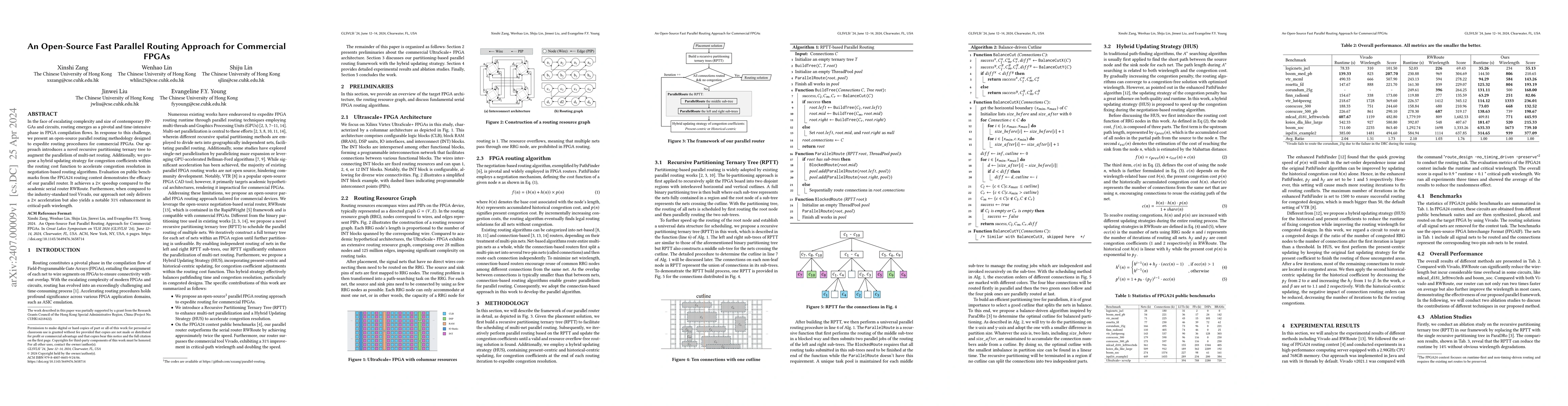 Thumbnail for An Open-Source Fast Parallel Routing Approach for Commercial FPGAs