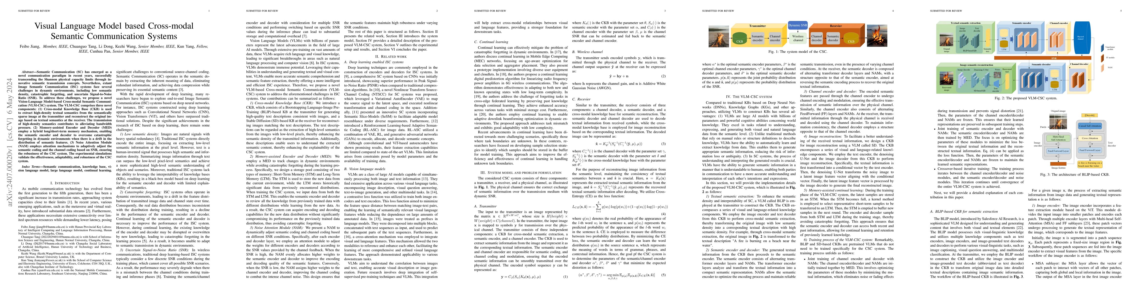 Thumbnail for Visual Language Model based Cross-modal Semantic Communication Systems
