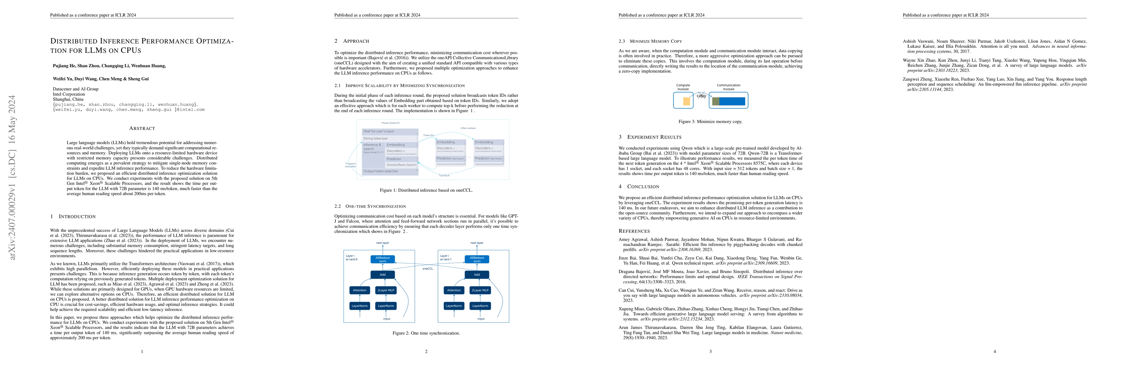 Thumbnail for Distributed Inference Performance Optimization for LLMs on CPUs