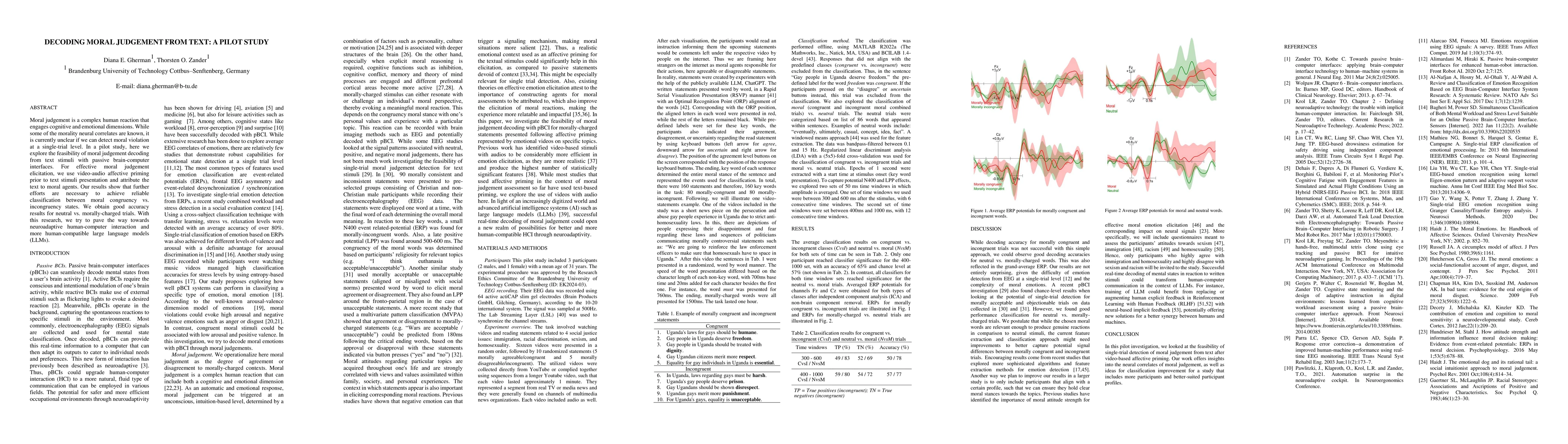 Thumbnail for Decoding moral judgement from text: a pilot study
