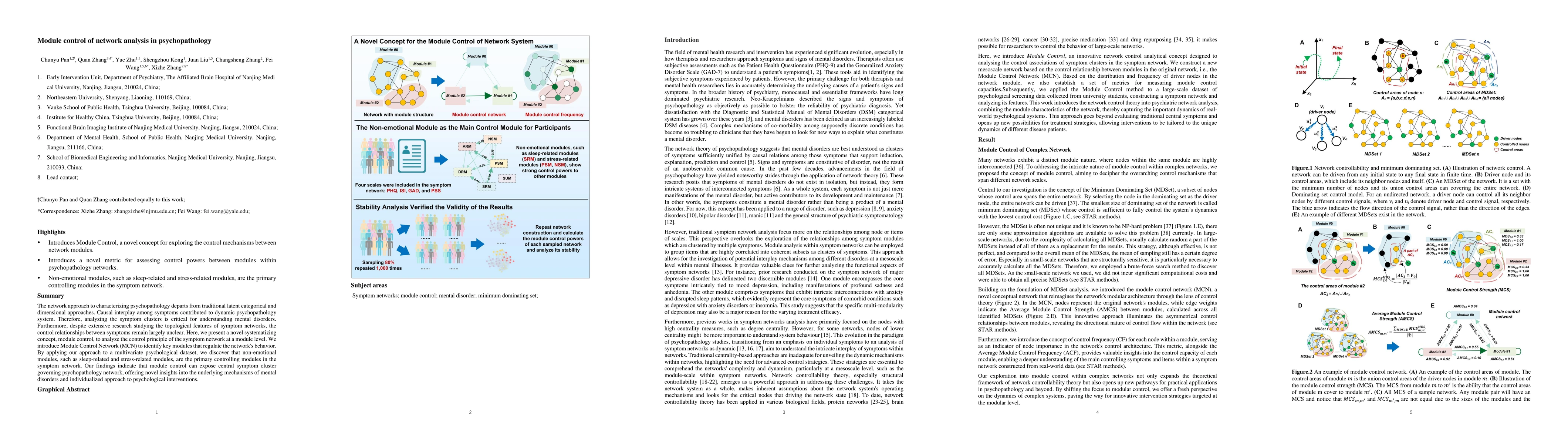 Thumbnail for Module control of network analysis in psychopathology