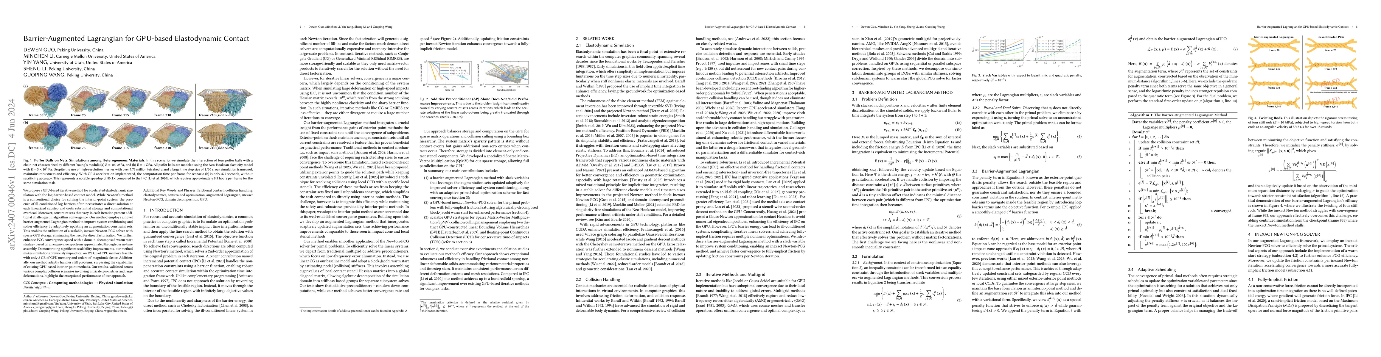 Thumbnail for Barrier-Augmented Lagrangian for GPU-based Elastodynamic Contact