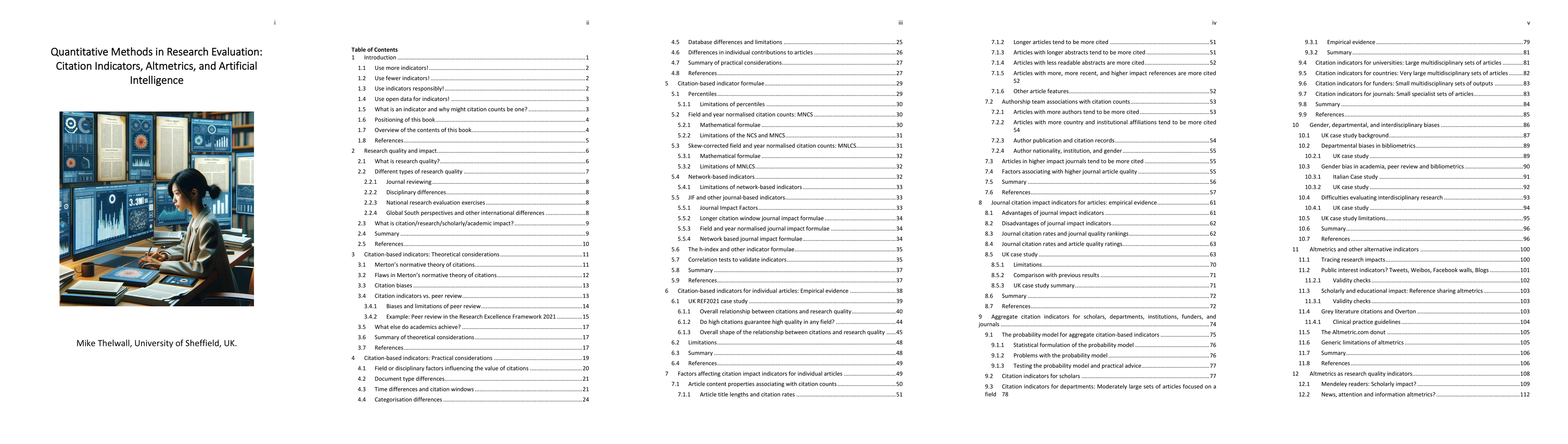 Thumbnail for Quantitative Methods in Research Evaluation Citation Indicators,
  Altmetrics, and Artificial Intelligence