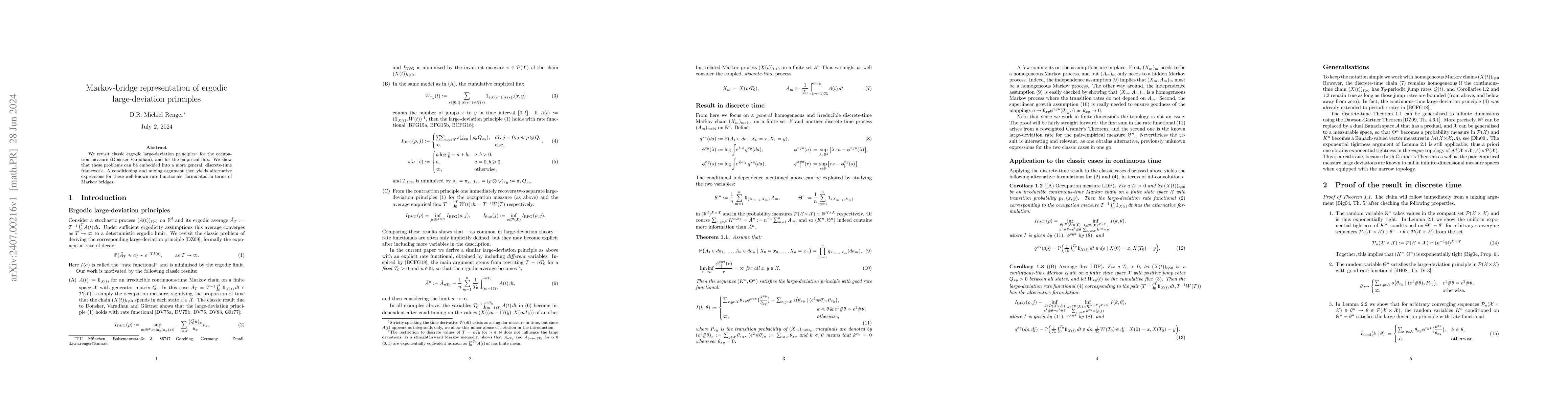 Thumbnail for Markov-bridge representation of ergodic large-deviation principles