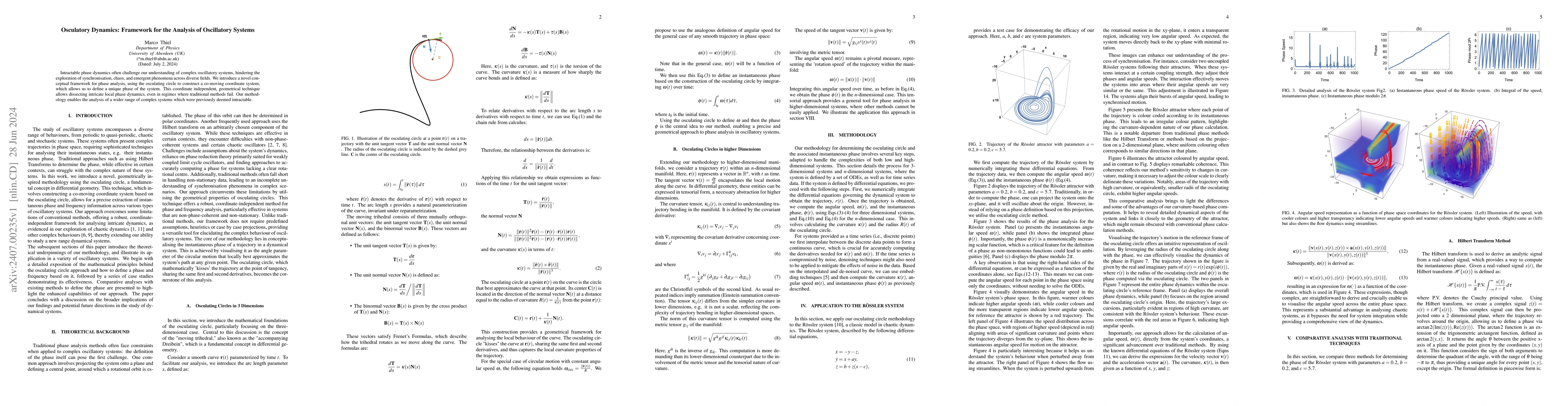 Thumbnail for Osculatory Dynamics: Framework for the Analysis of Oscillatory Systems