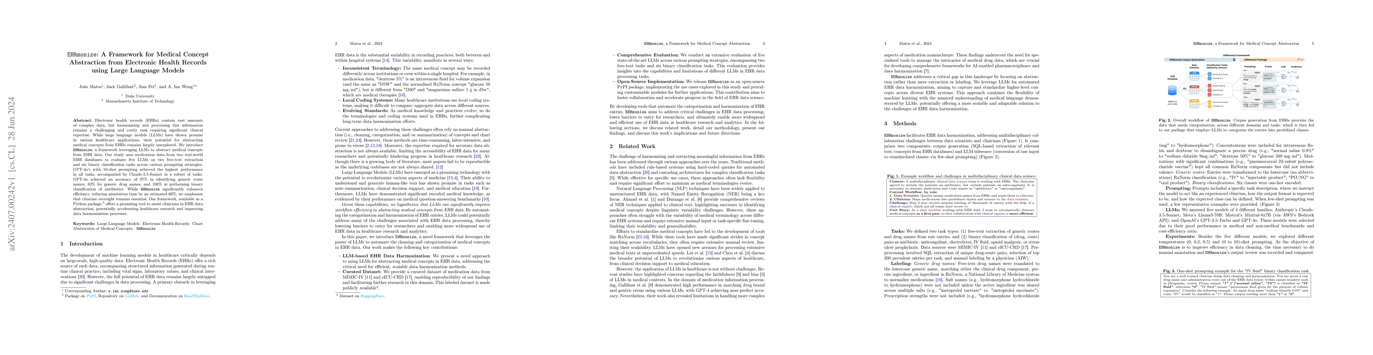 Thumbnail for EHRmonize: A Framework for Medical Concept Abstraction from Electronic
  Health Records using Large Language Models