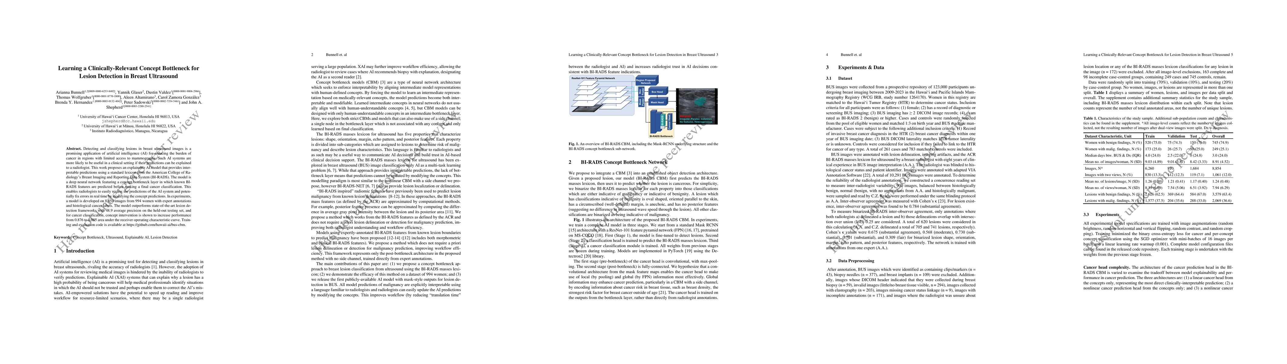 Thumbnail for Learning a Clinically-Relevant Concept Bottleneck for Lesion Detection
  in Breast Ultrasound