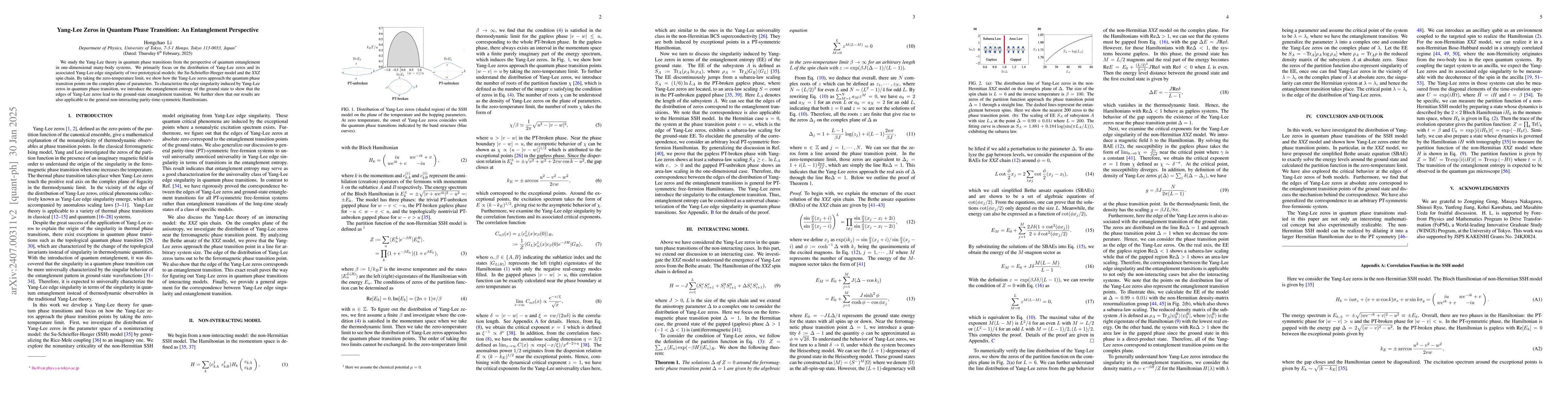 Thumbnail for Yang-Lee Zeros in Quantum Phase Transition: An Entanglement Perspective