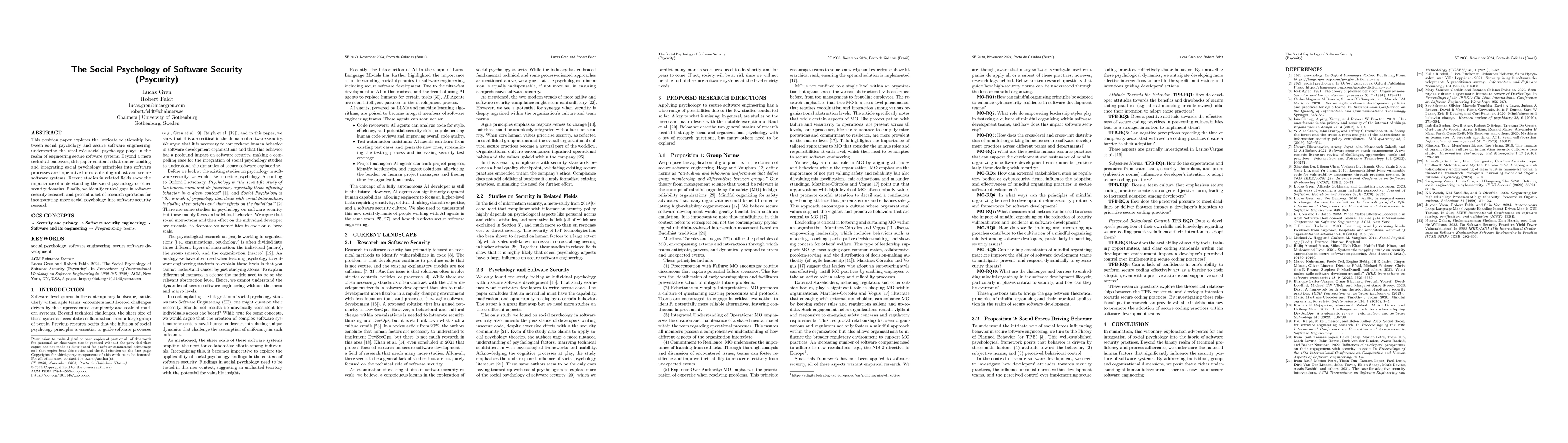 Thumbnail for The Social Psychology of Software Security (Psycurity)