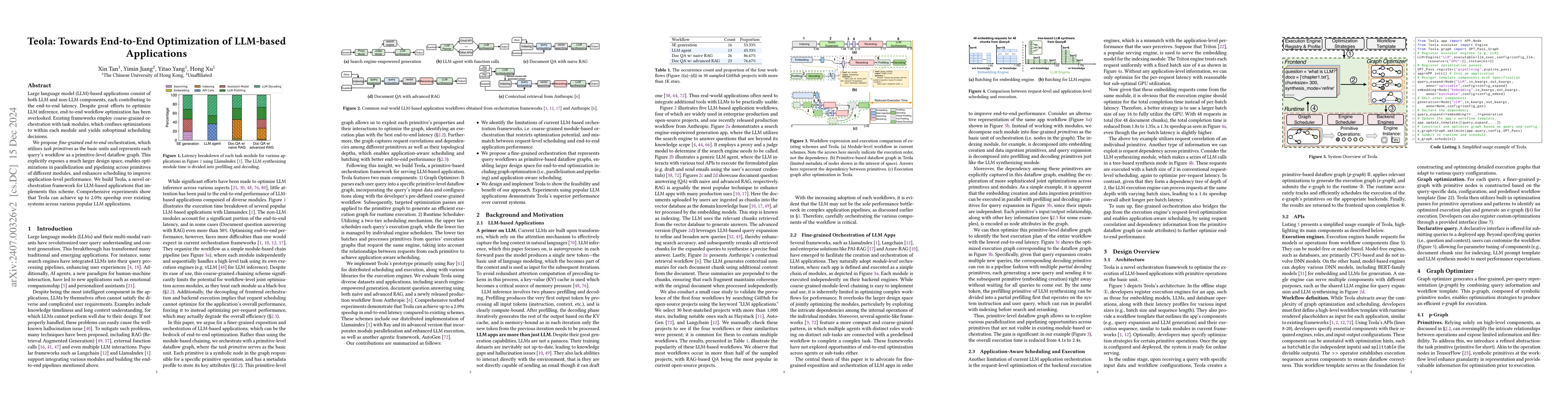 Thumbnail for Teola: Towards End-to-End Optimization of LLM-based Applications