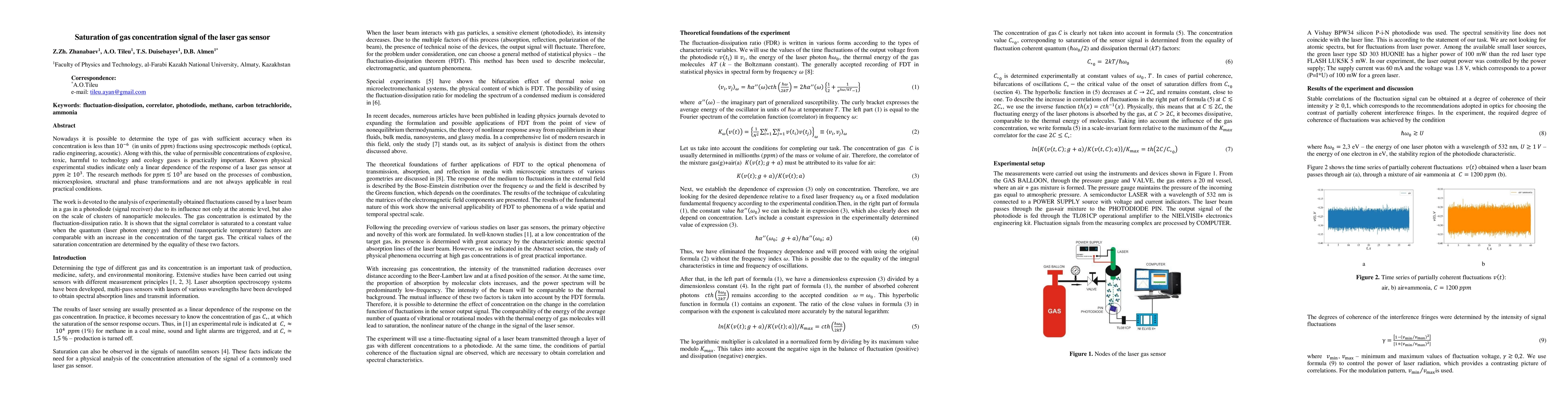 Thumbnail for Saturation of gas concentration signal of the laser gas sensor