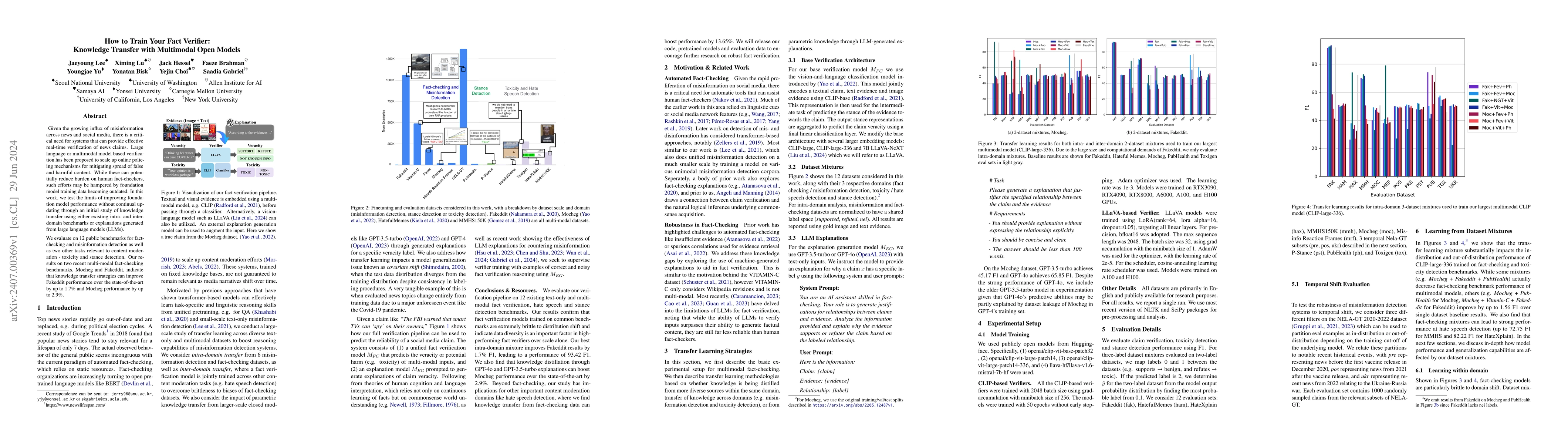 Thumbnail for How to Train Your Fact Verifier: Knowledge Transfer with Multimodal Open
  Models