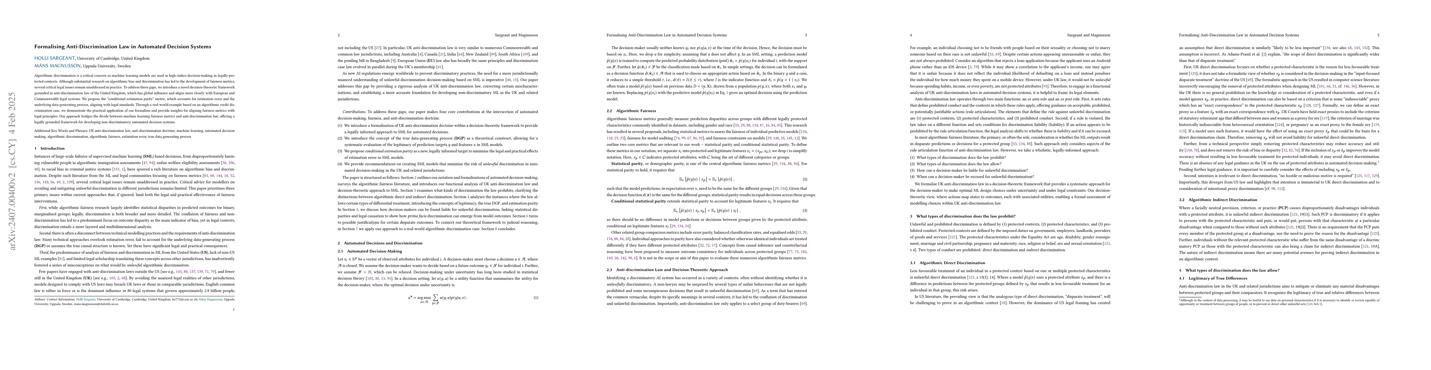 Thumbnail for Formalising Anti-Discrimination Law in Automated Decision Systems