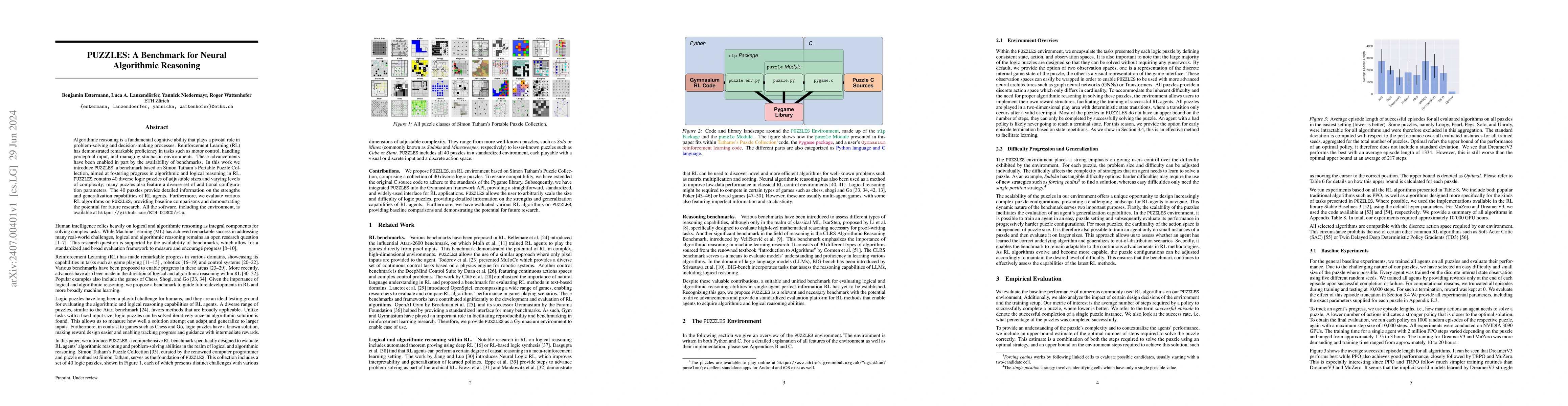 Thumbnail for PUZZLES: A Benchmark for Neural Algorithmic Reasoning