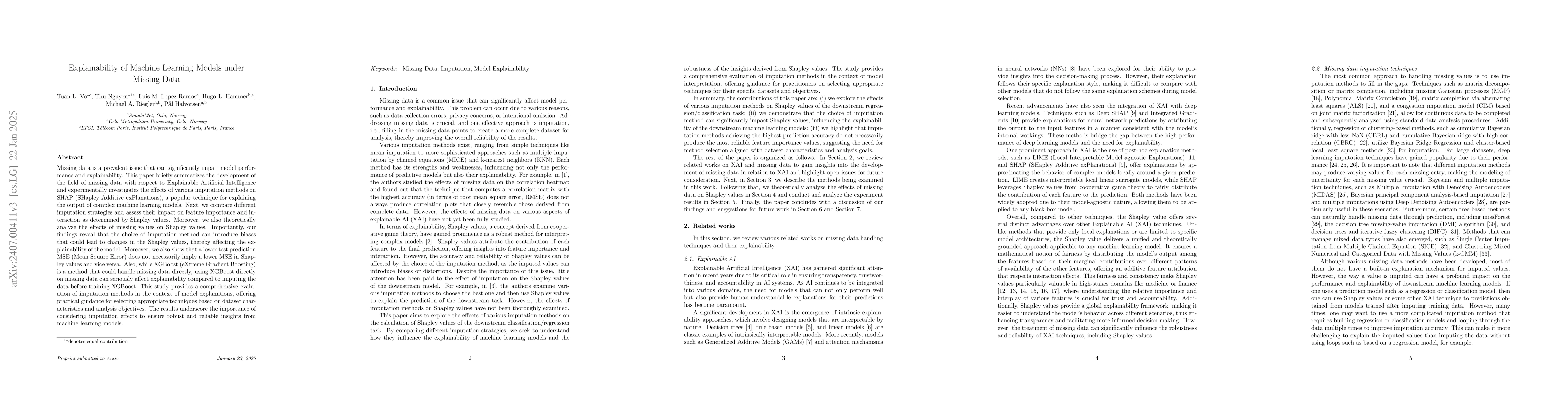 Thumbnail for Explainability of Machine Learning Models under Missing Data