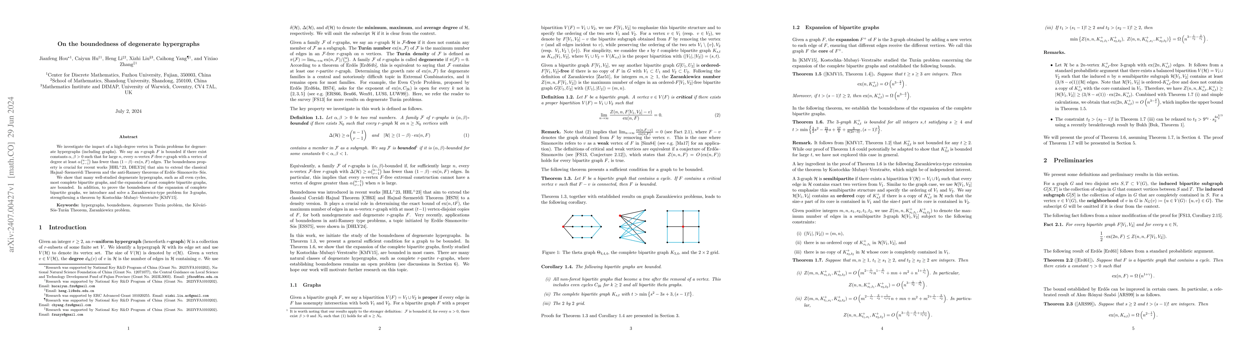 Thumbnail for On the boundedness of degenerate hypergraphs