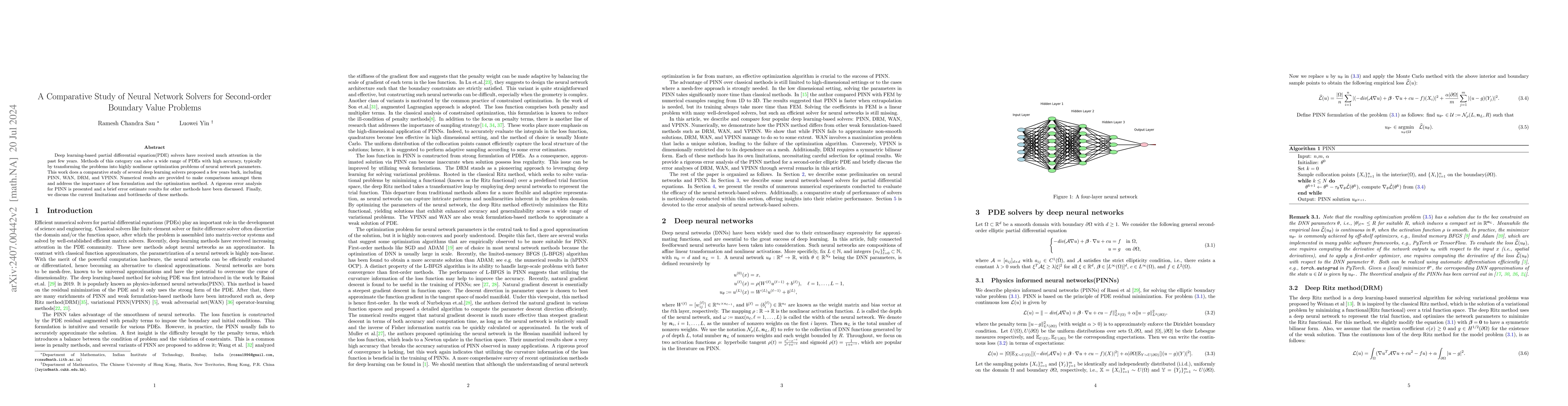 Thumbnail for A Review of Neural Network Solvers for Second-order Boundary Value
  Problems