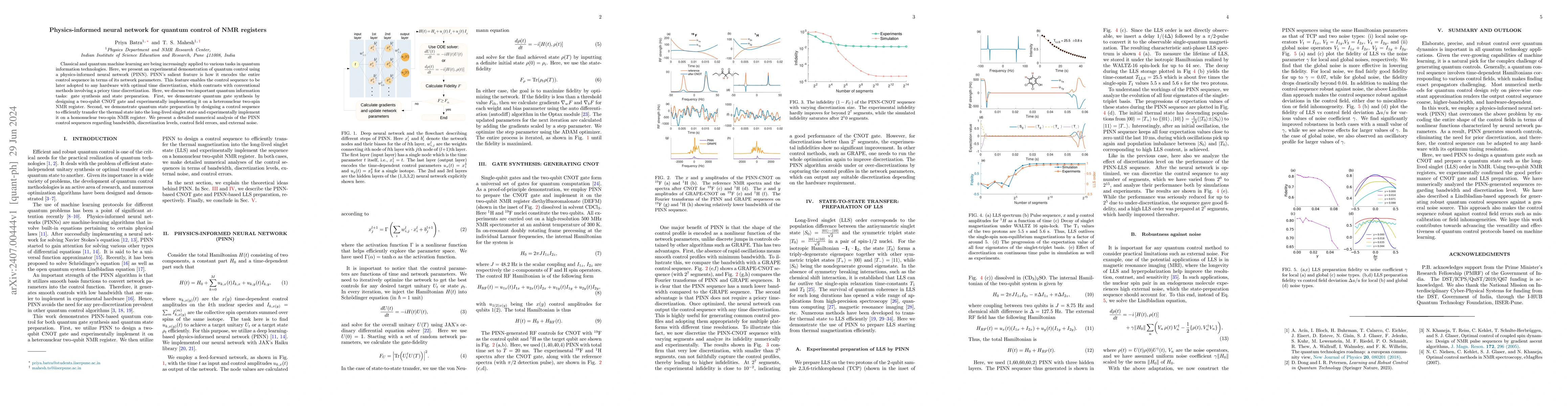 Thumbnail for Physics-informed neural network for quantum control of NMR registers