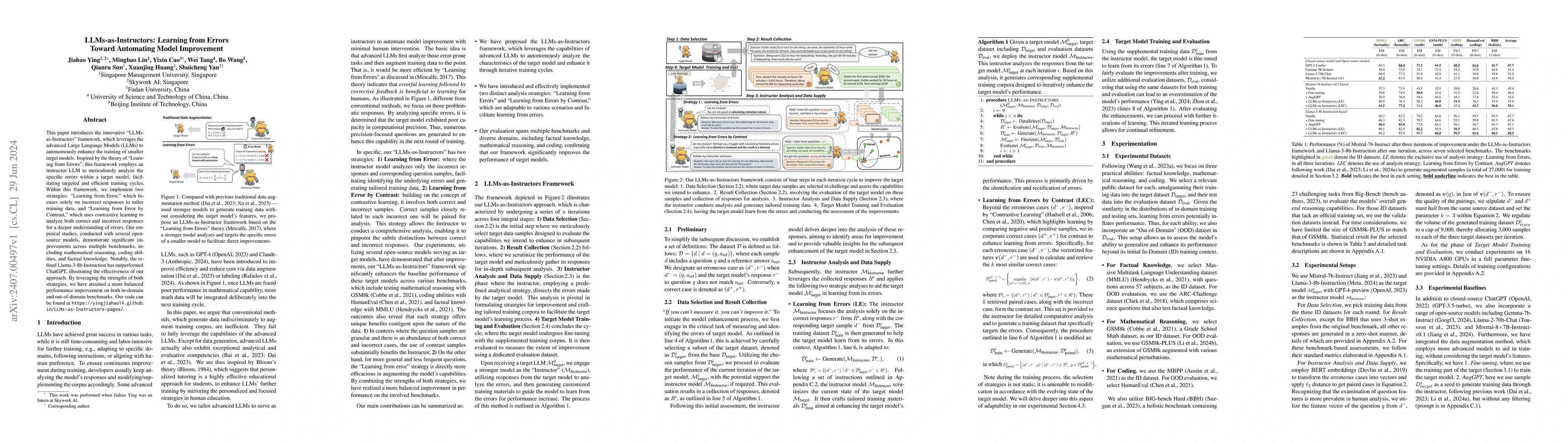 Thumbnail for LLMs-as-Instructors: Learning from Errors Toward Automating Model
  Improvement
