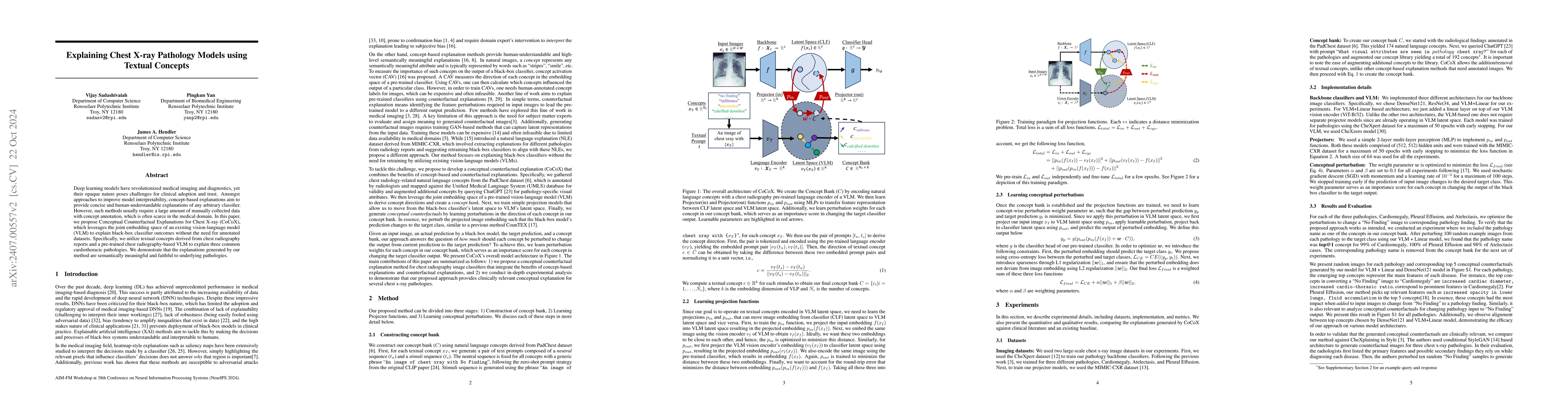 Thumbnail for Explaining Chest X-ray Pathology Models using Textual Concepts