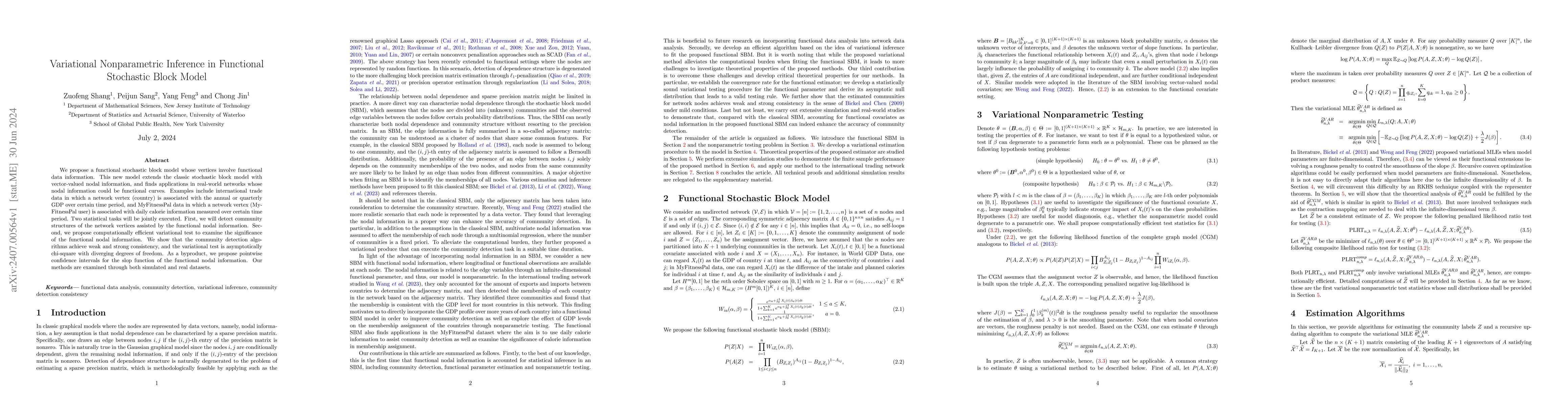Thumbnail for Variational Nonparametric Inference in Functional Stochastic Block Model