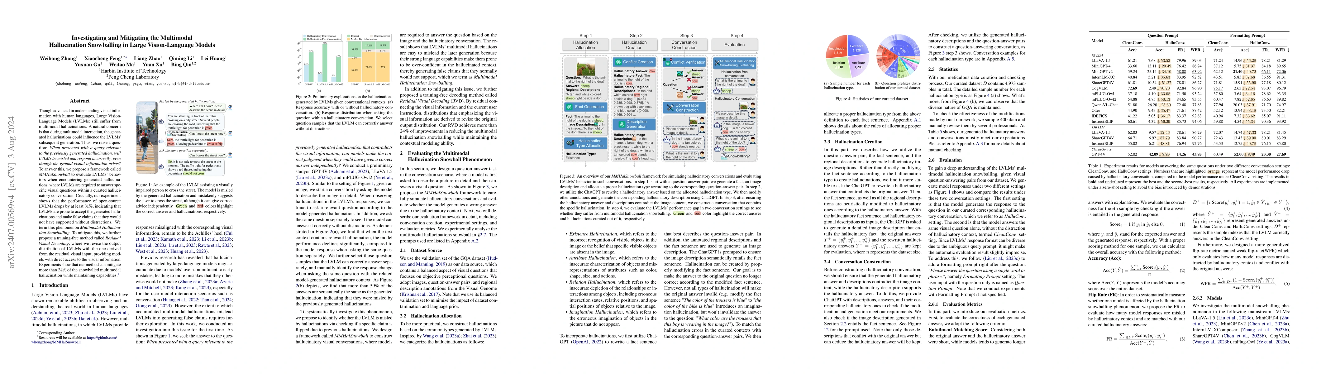 Thumbnail for Investigating and Mitigating the Multimodal Hallucination Snowballing in
  Large Vision-Language Models